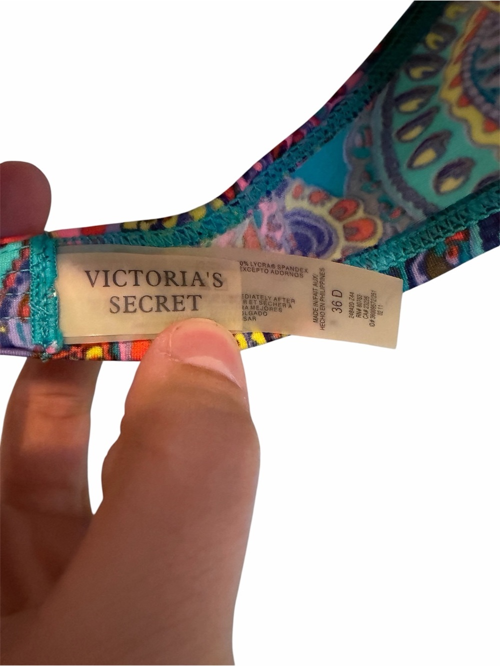 Victorias Secret Multi colored paisley bikini - Picture 5 of 9